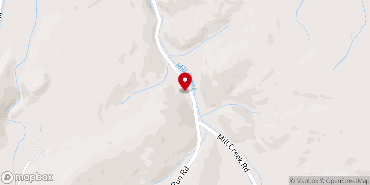 Map showing location of Pine Grove Baptist Church