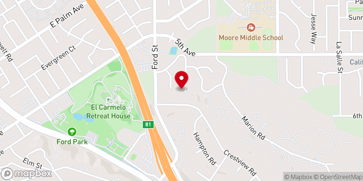 Map showing location of Sycomore Evangelical Mission