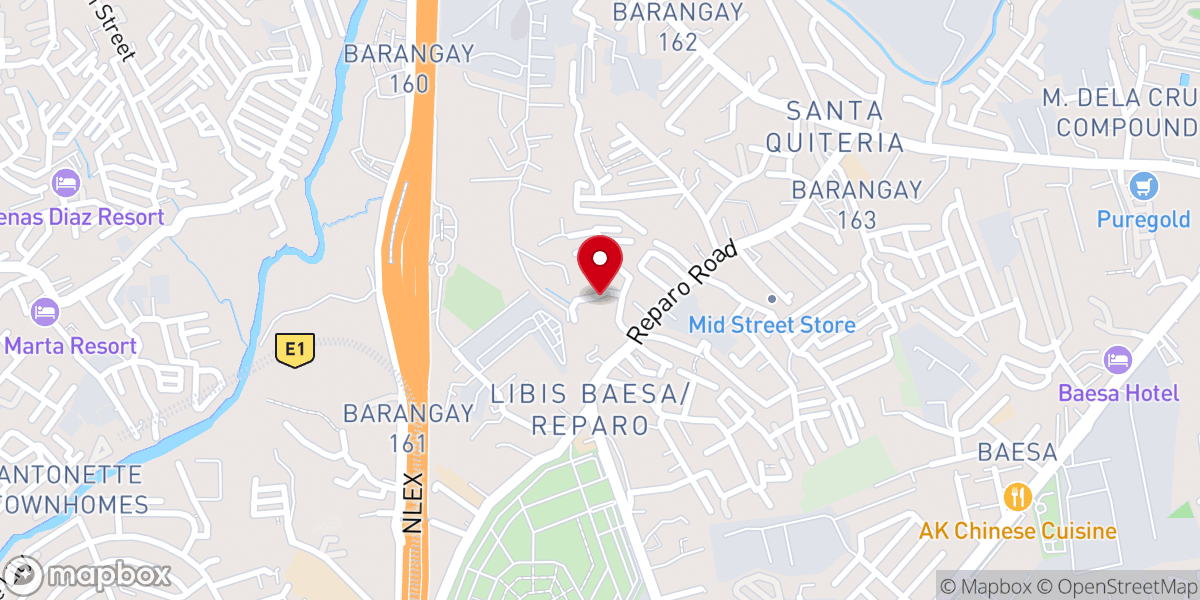 Map showing location of Church of God Caloocan