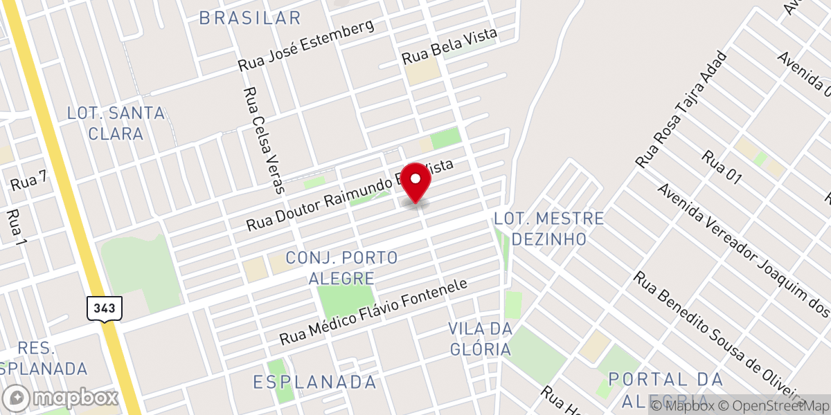 Map showing location of Igreja Pentecostal Nova Aliança