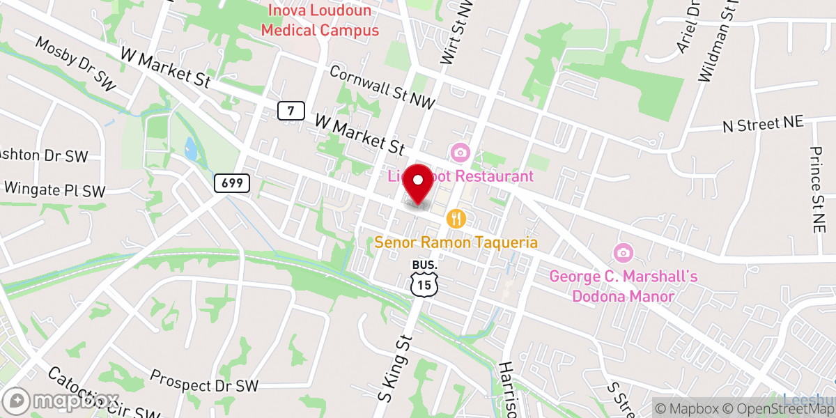 Map showing location of Public Parking