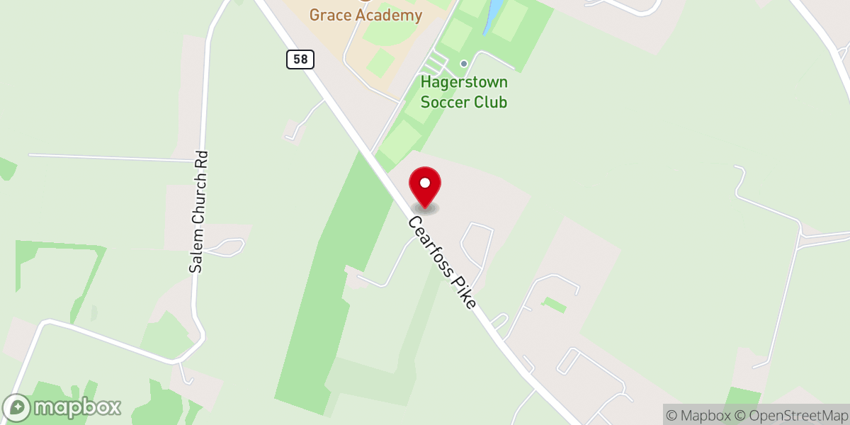 Map showing location of Unitarian Universalist Church