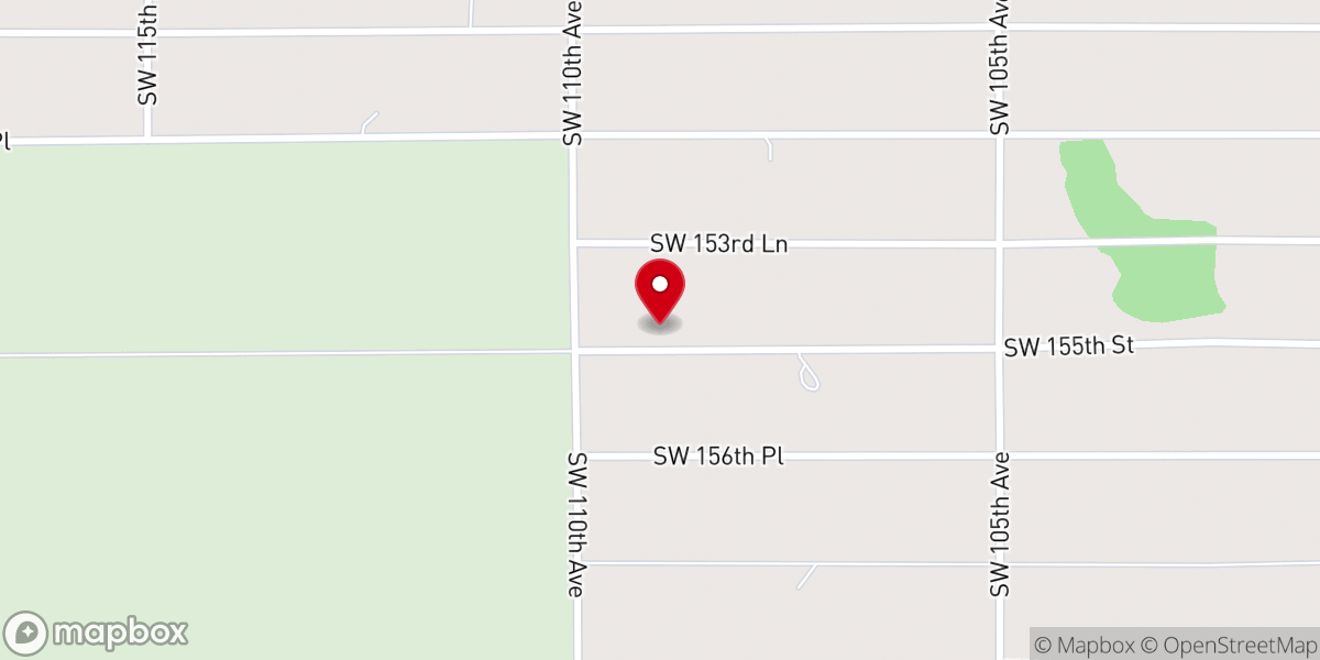 Map showing location of Florida Highlands Baptist Church