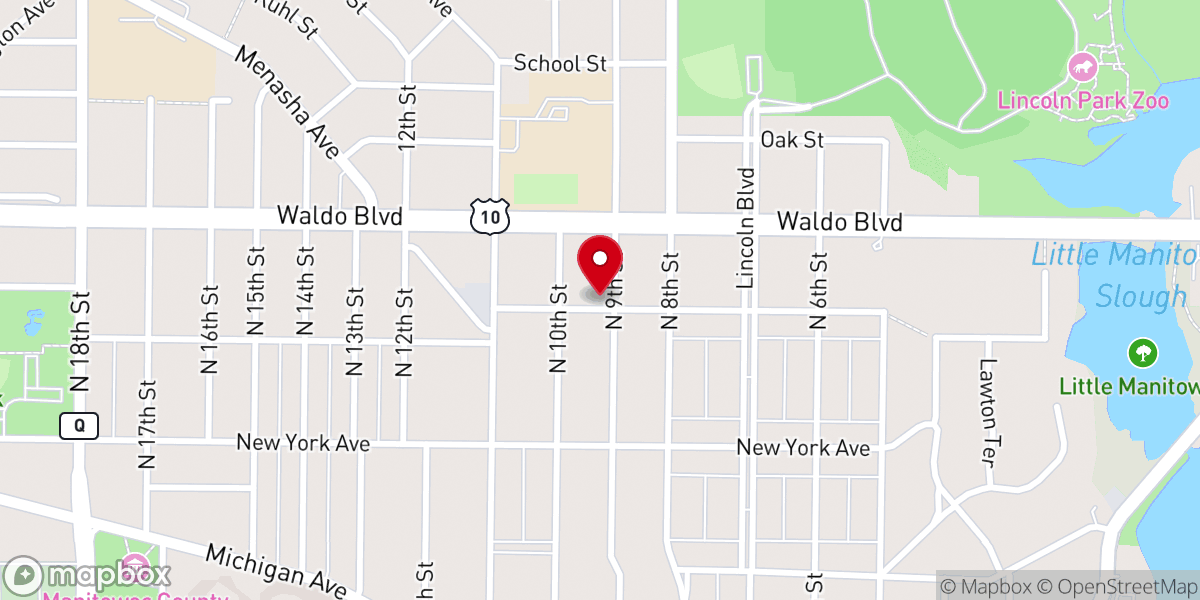 Map showing location of Immanuel Lutheran Church
