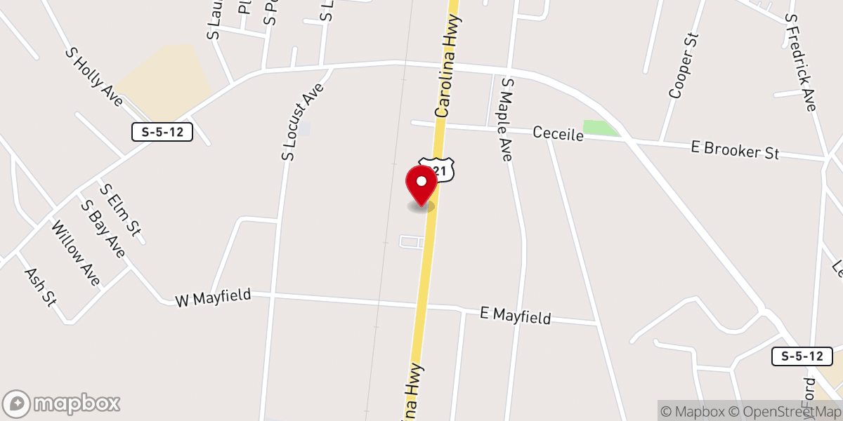 Map showing location of Bethlehem Baptist Union