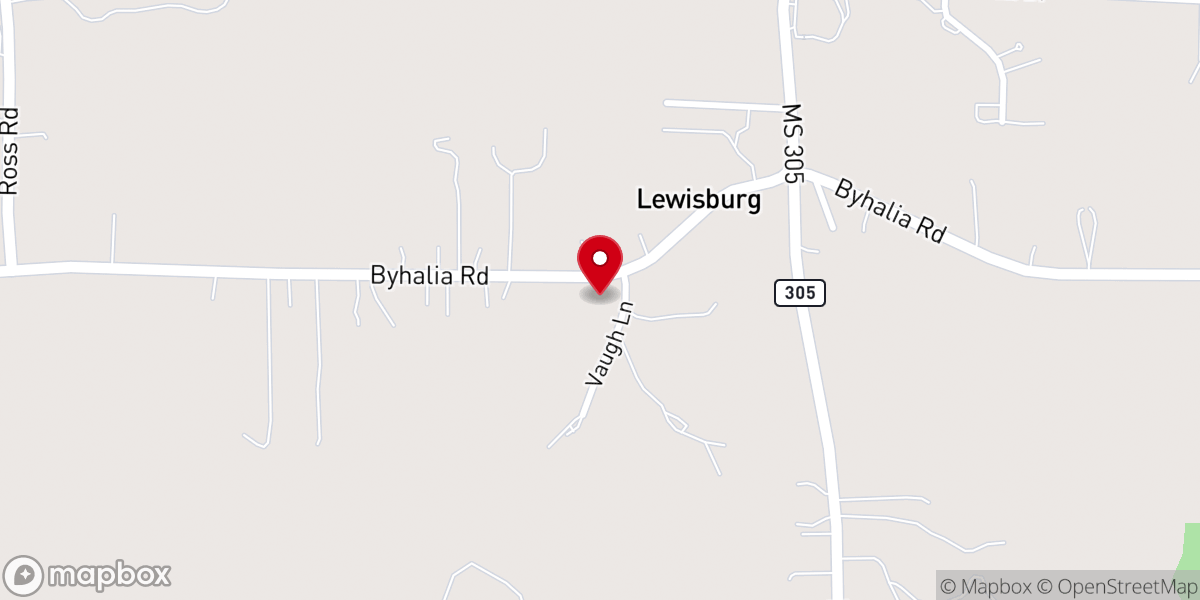 Map showing location of The Well at Lewisburg