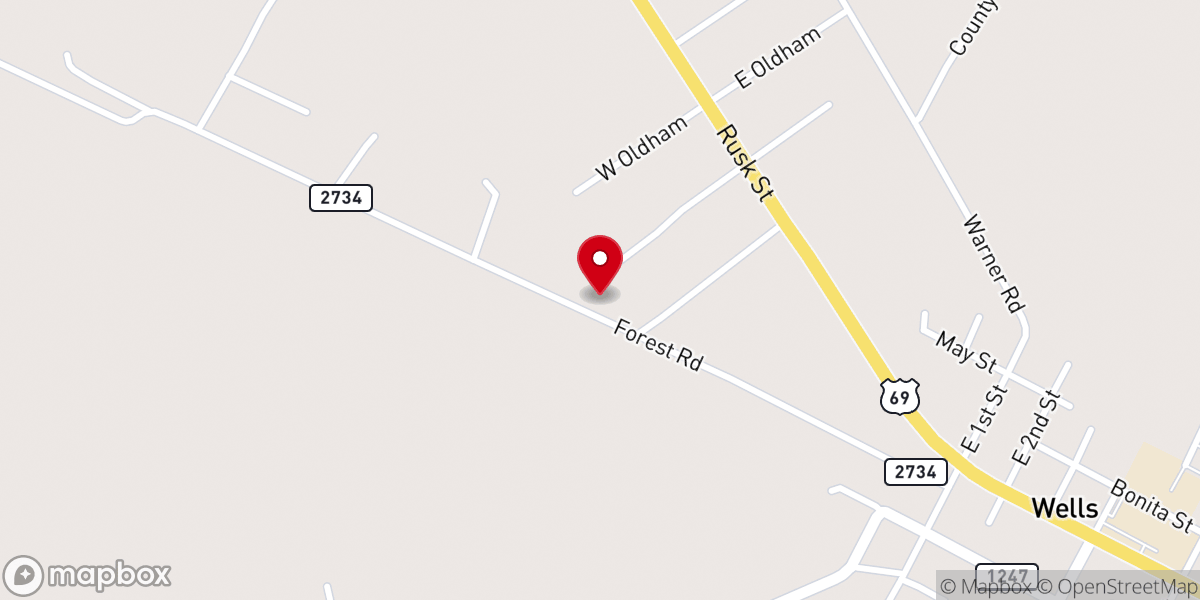Map showing location of Church of Wells