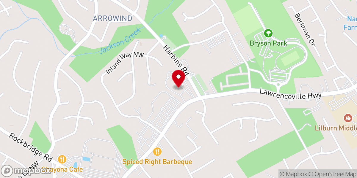 Map showing location of Church On A Hill