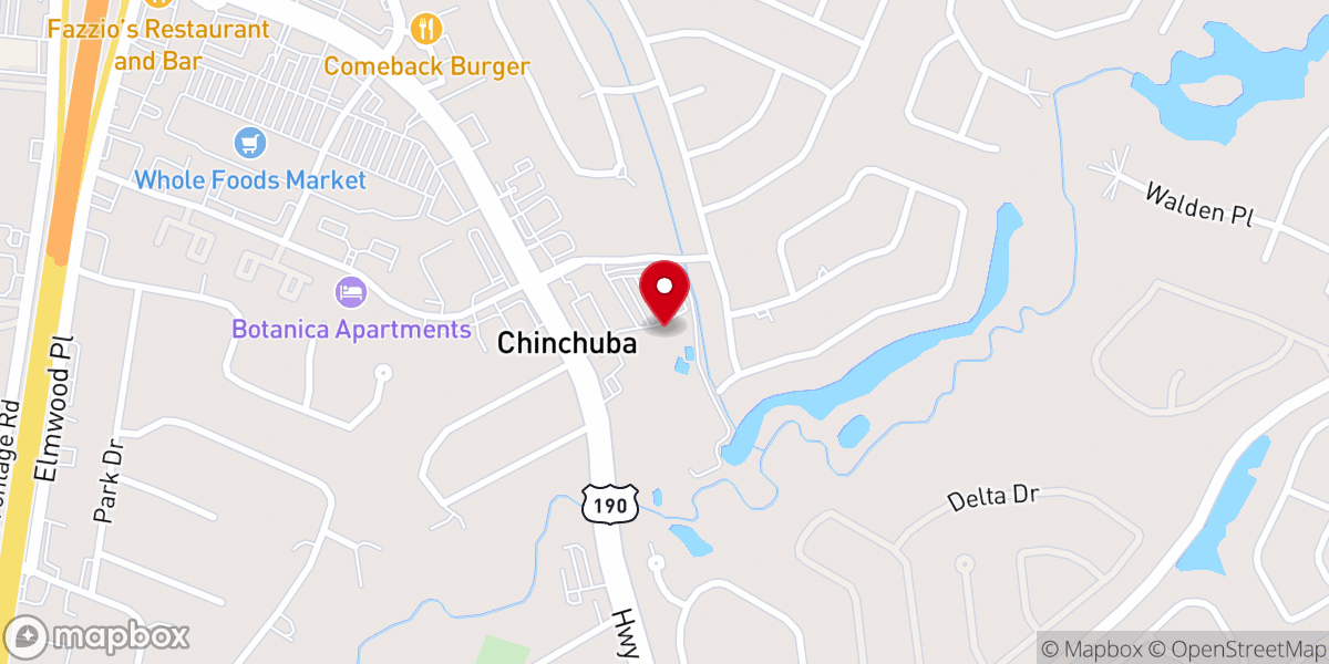 Map showing location of Genesis Health Clubs - PAC