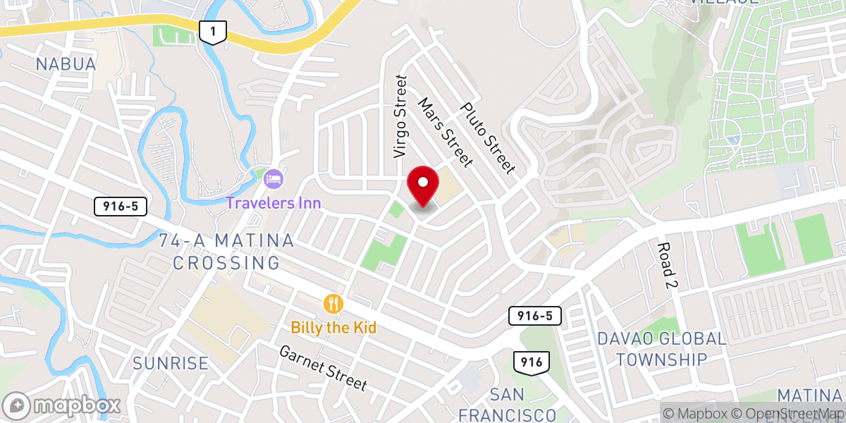 Map showing location of Ascension of The Lord Parish