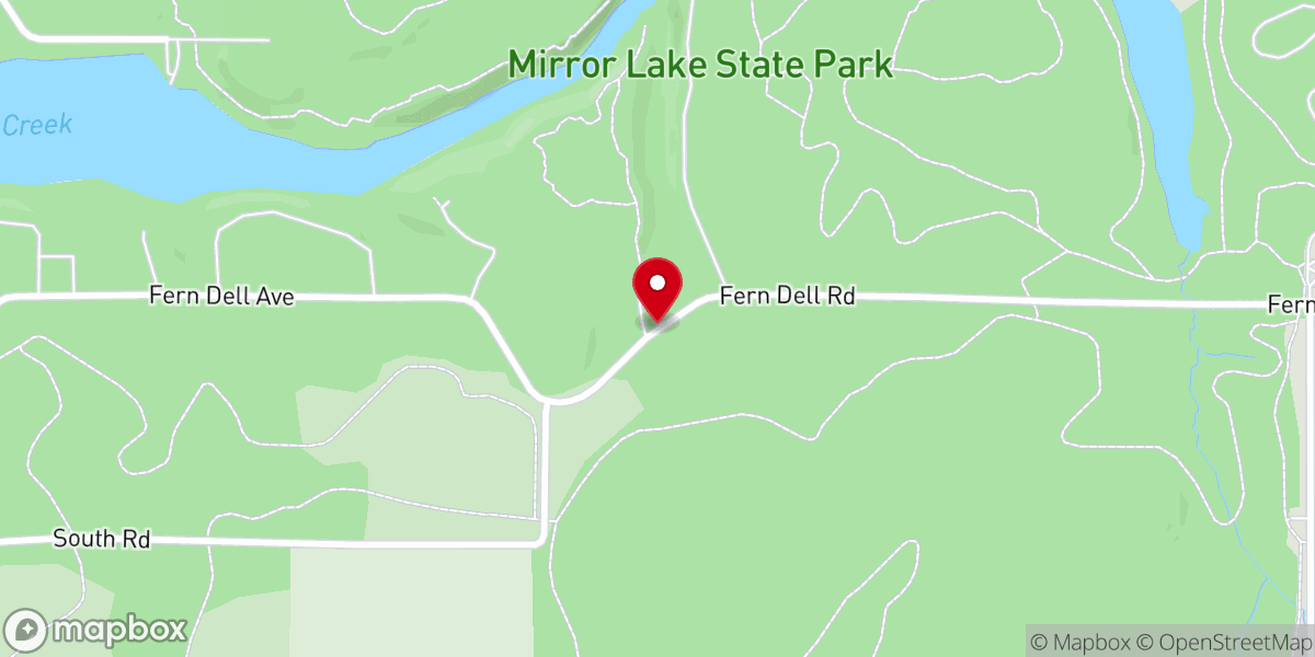 Map showing location of Pulpit Rock Loop trailhead