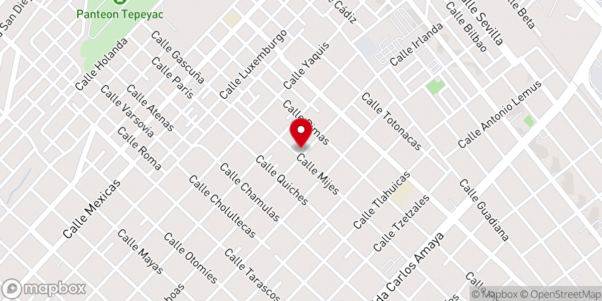 Map showing location of Iglesia Bautista Jehová-Nissi