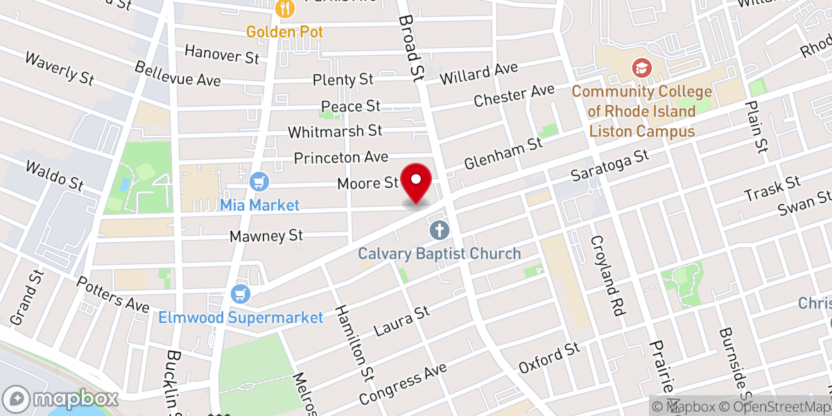 Map showing location of Swedish United Methodist Church