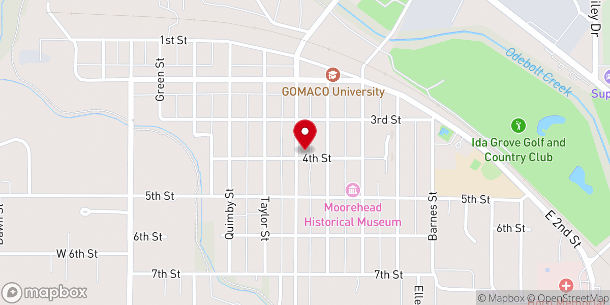 Map showing location of Winebrenner Church of God