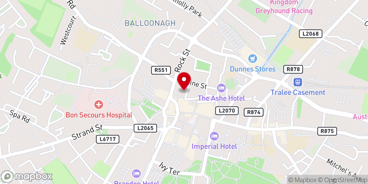 Map showing location of Rccg Inspiration House, Tralee