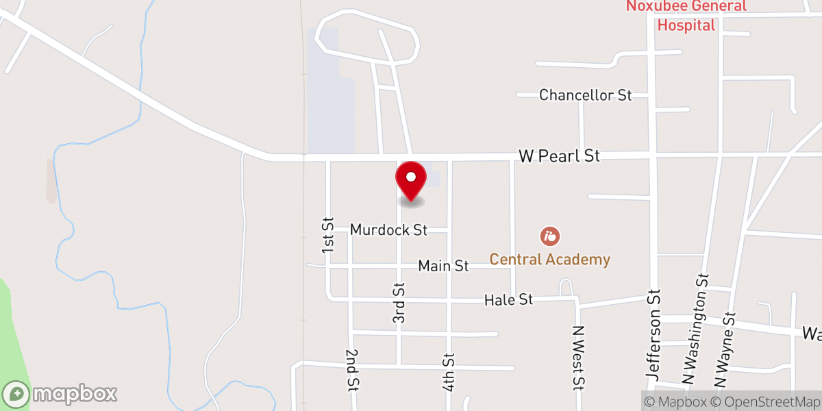 Map showing location of St John's Full Gospel Church