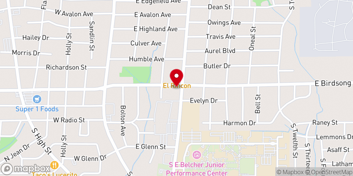 Map showing location of New Life Outreach Church