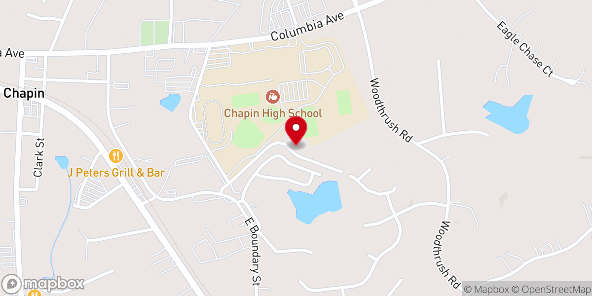 Map showing location of Stonewall Holiness Church