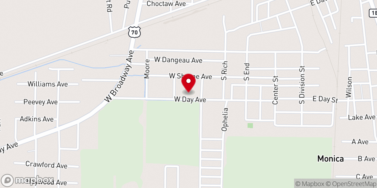 Map showing location of Christ Episcopal Church