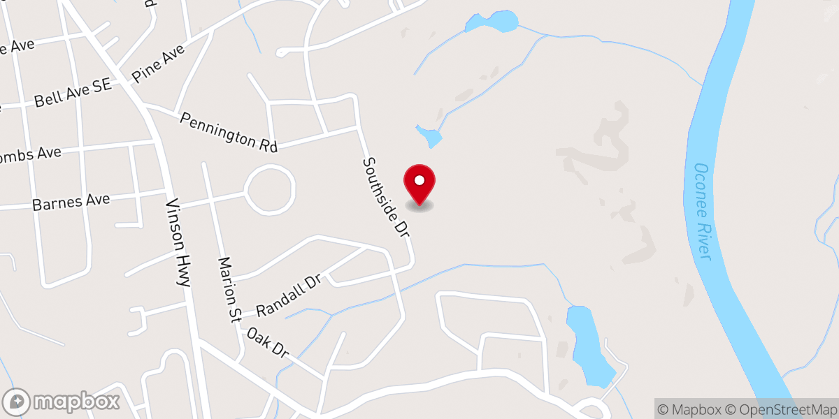Map showing location of Iglesia Hispana Emmanuel
