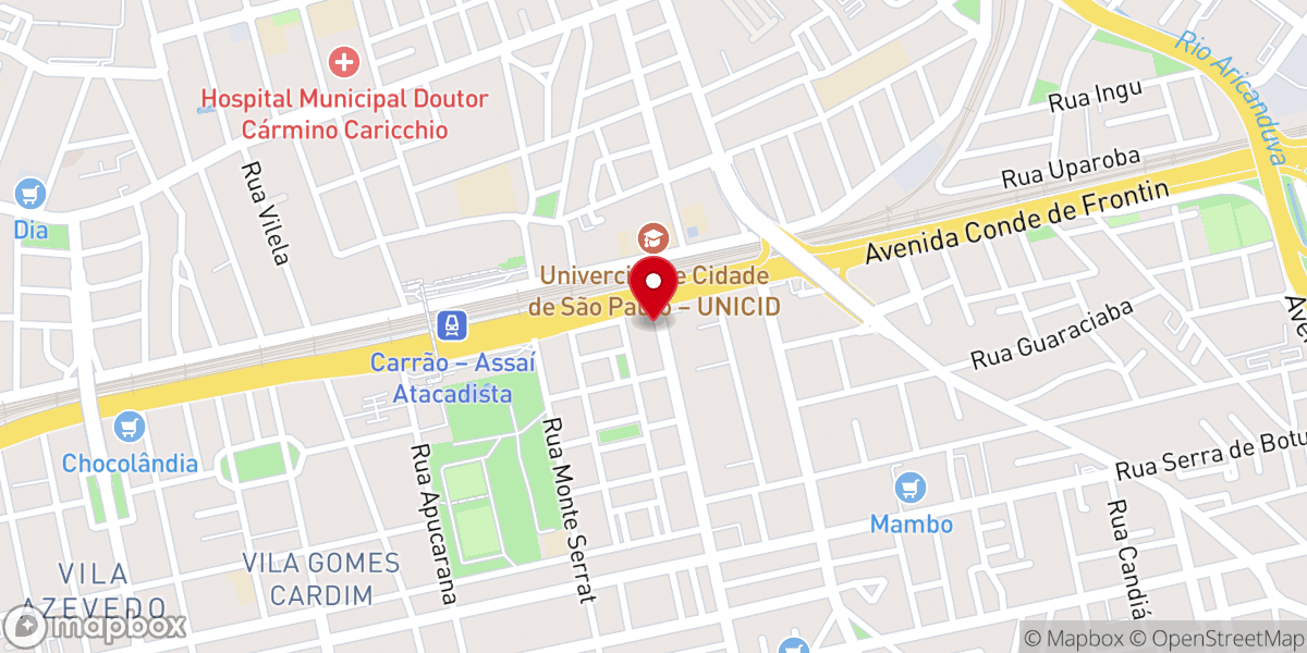 Map showing location of Igreja Evangélica Pentecostal O Brasil para Cristo