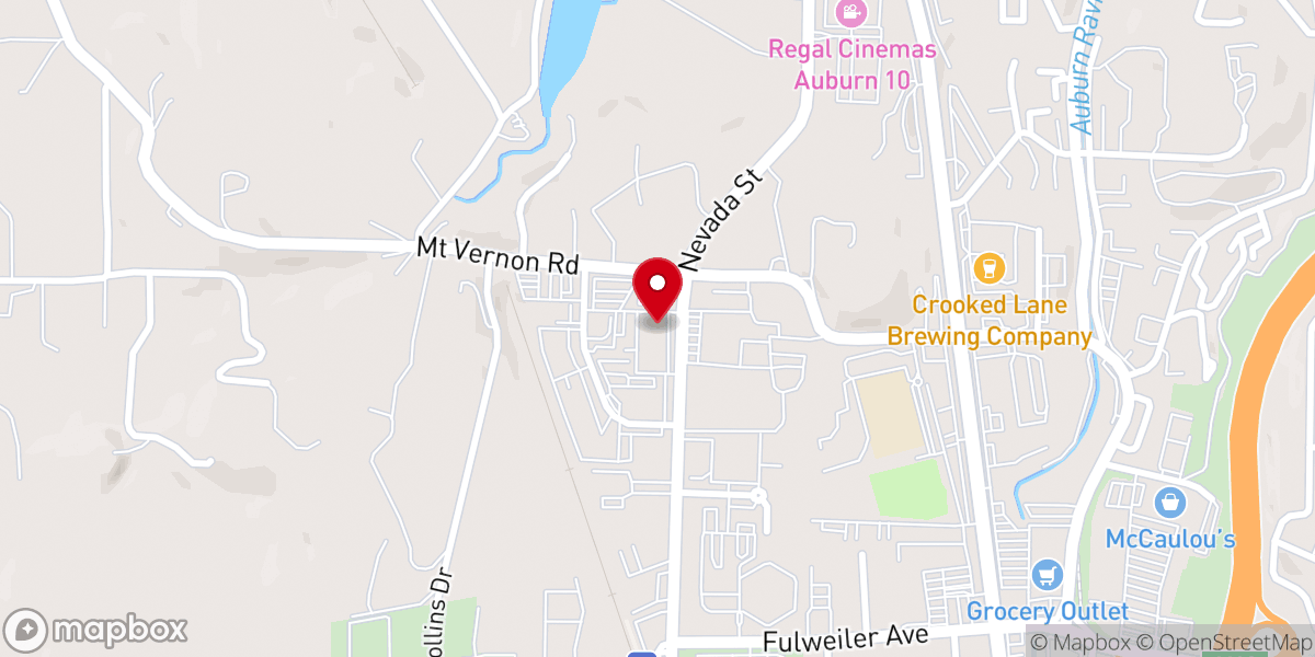 Map showing location of Foothill Center for Spiritual Living / Science of Mind