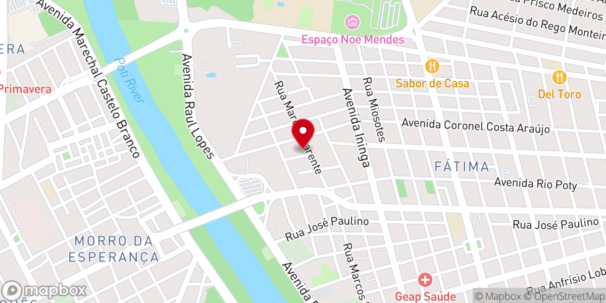 Map showing location of Igreja Sagrado Coração de Jesus