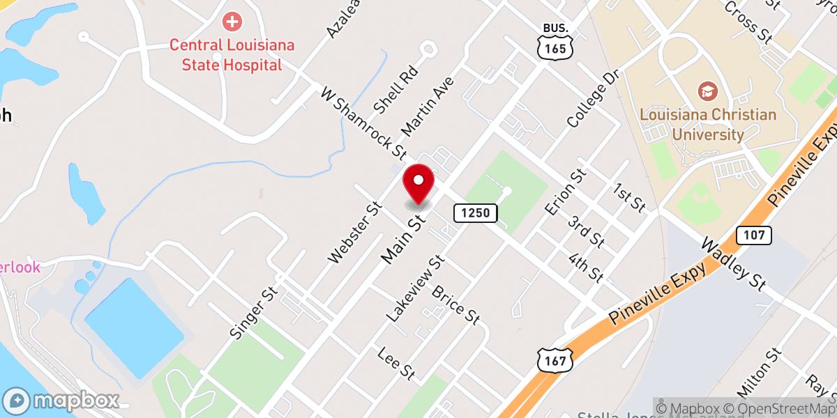 Map showing location of River Outreach Church