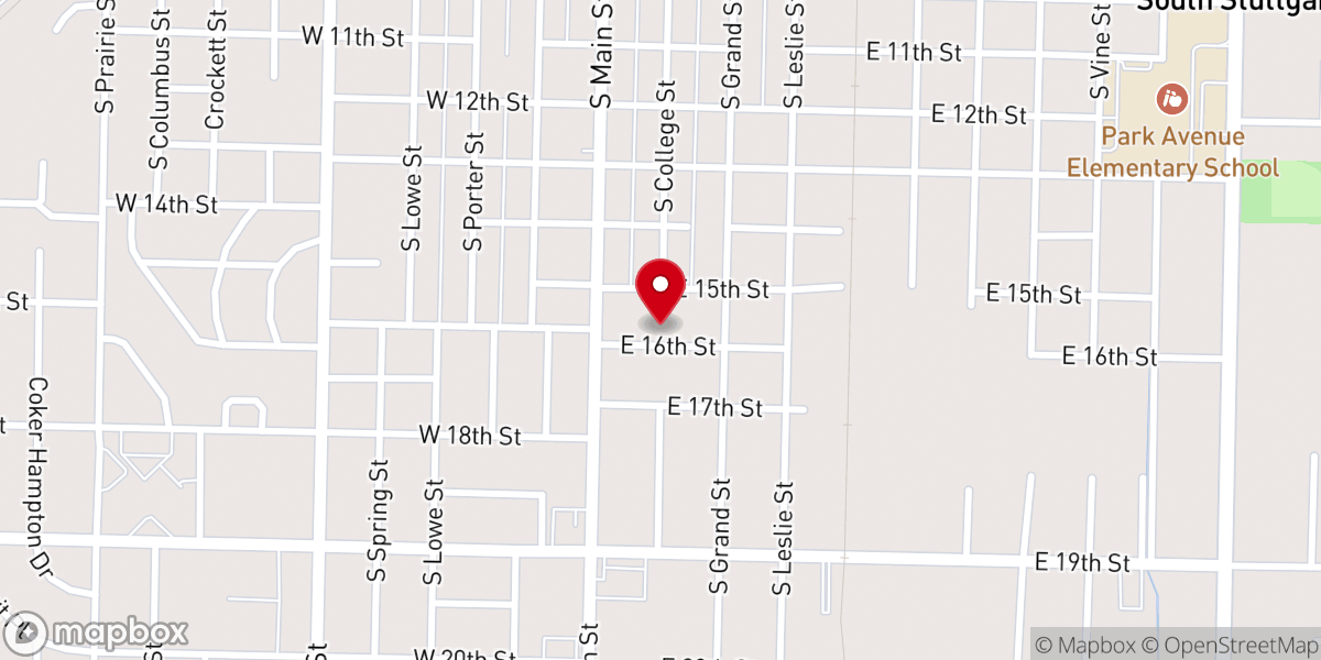 Map showing location of Church New Bethel AME