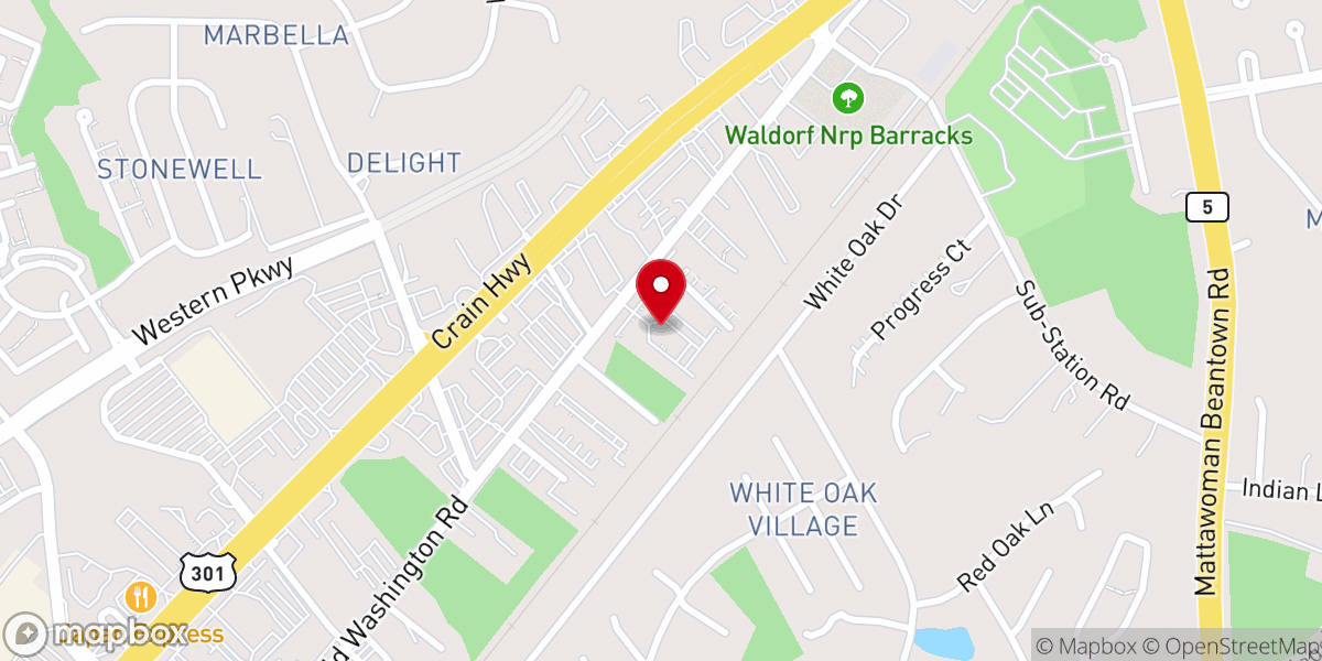 Map showing location of New Hope AME Church