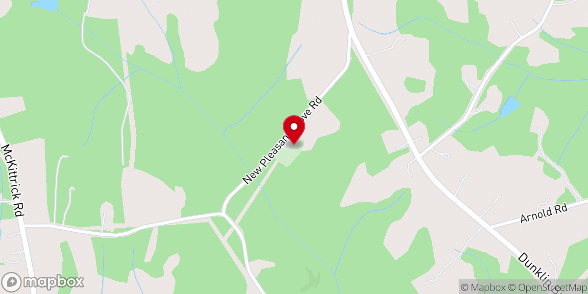 Map showing location of New Pleasant Grove Baptist Church