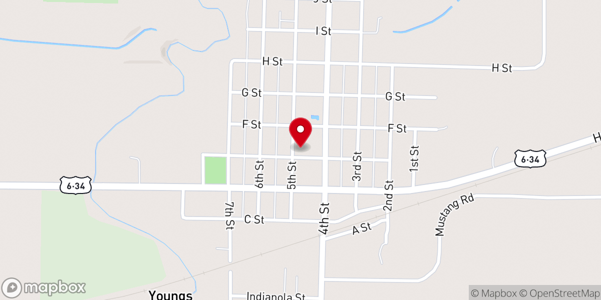 Map showing location of The Willow Christian Church