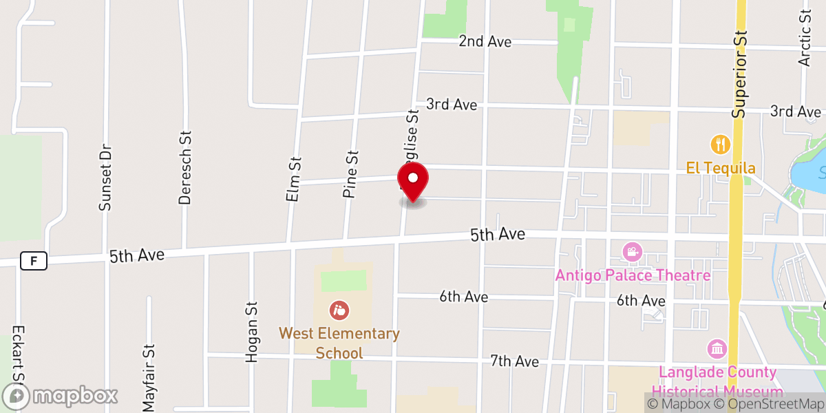 Map showing location of Lighthouse Baptist Church