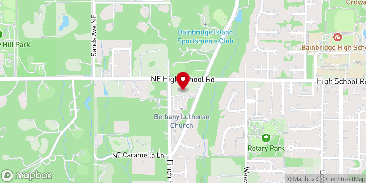 Map showing location of Bethany Lutheran Preschool