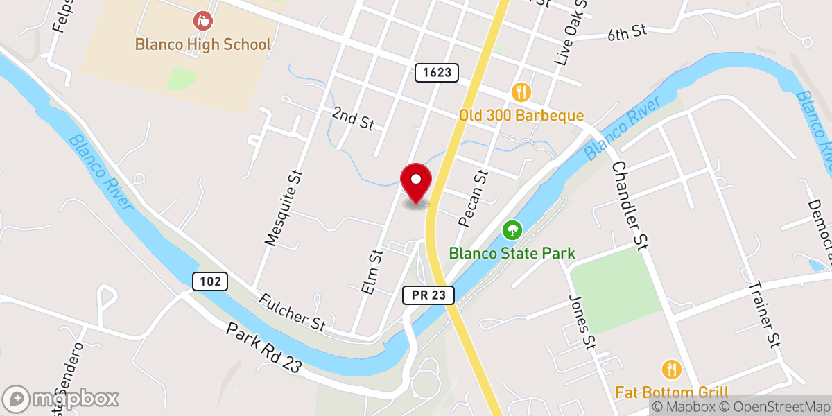 Map showing location of Hacienda El Charro