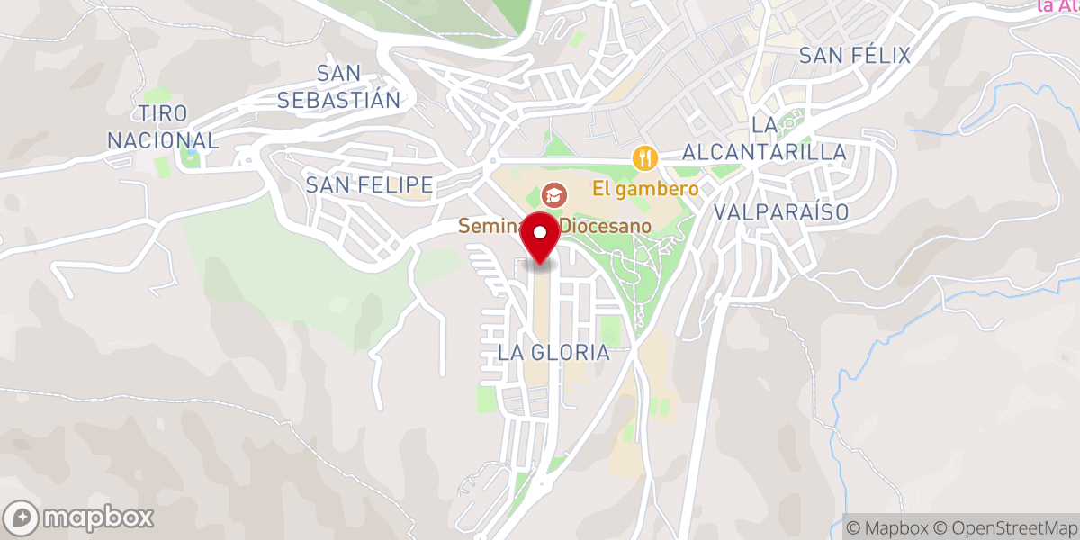 Map showing location of Parroquia de la Inmaculada y San Pedro Pascual
