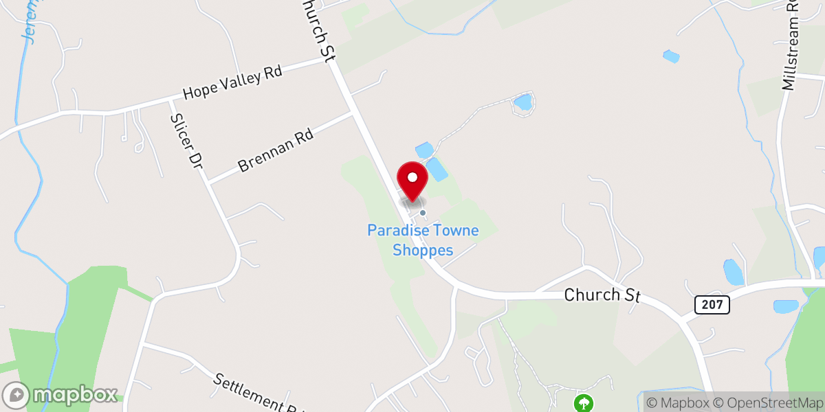 Map showing location of Amston Liquor Shoppe Inc