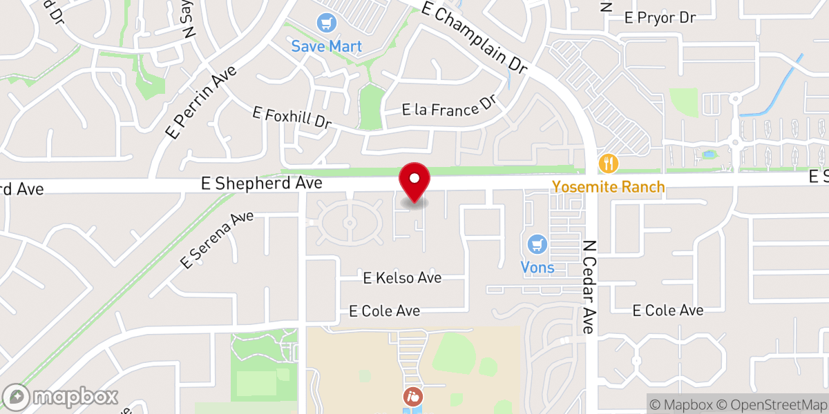 Map showing location of First Missionary Baptist Church