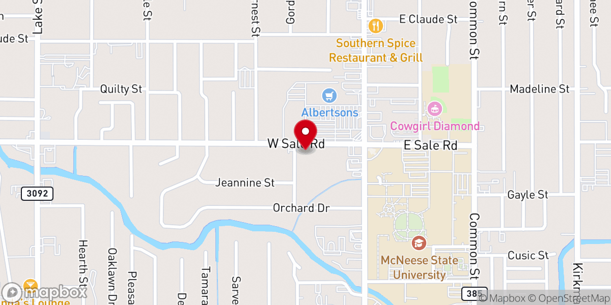 Map showing location of St Michael and All Angels Episcopal Church