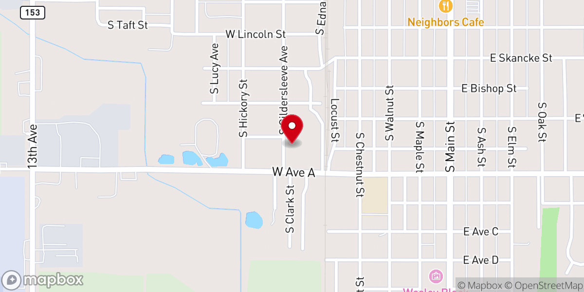 Map showing location of City Church - Kansas
