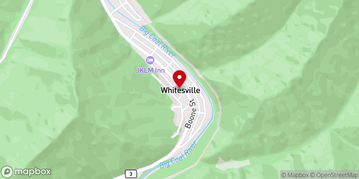 Map showing location of Pettry Delbert C