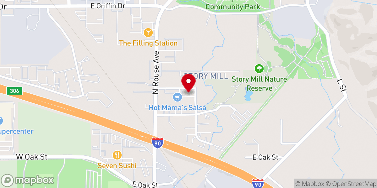 Map showing location of Fellowship Bible Church