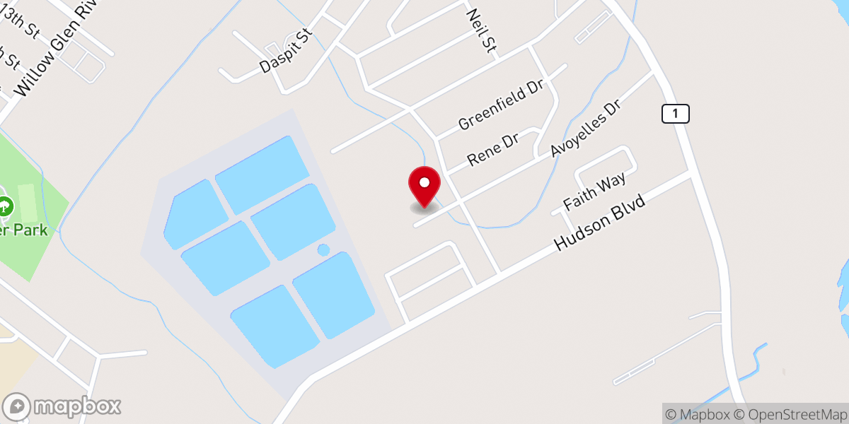 Map showing location of St Mark Chapel