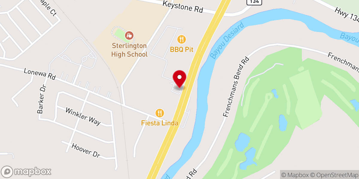 Map showing location of Revival Pizza Co.