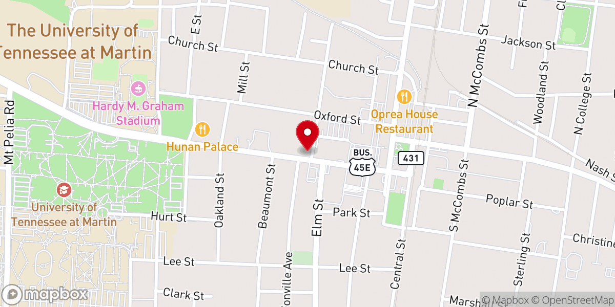 Map showing location of FBC Parking