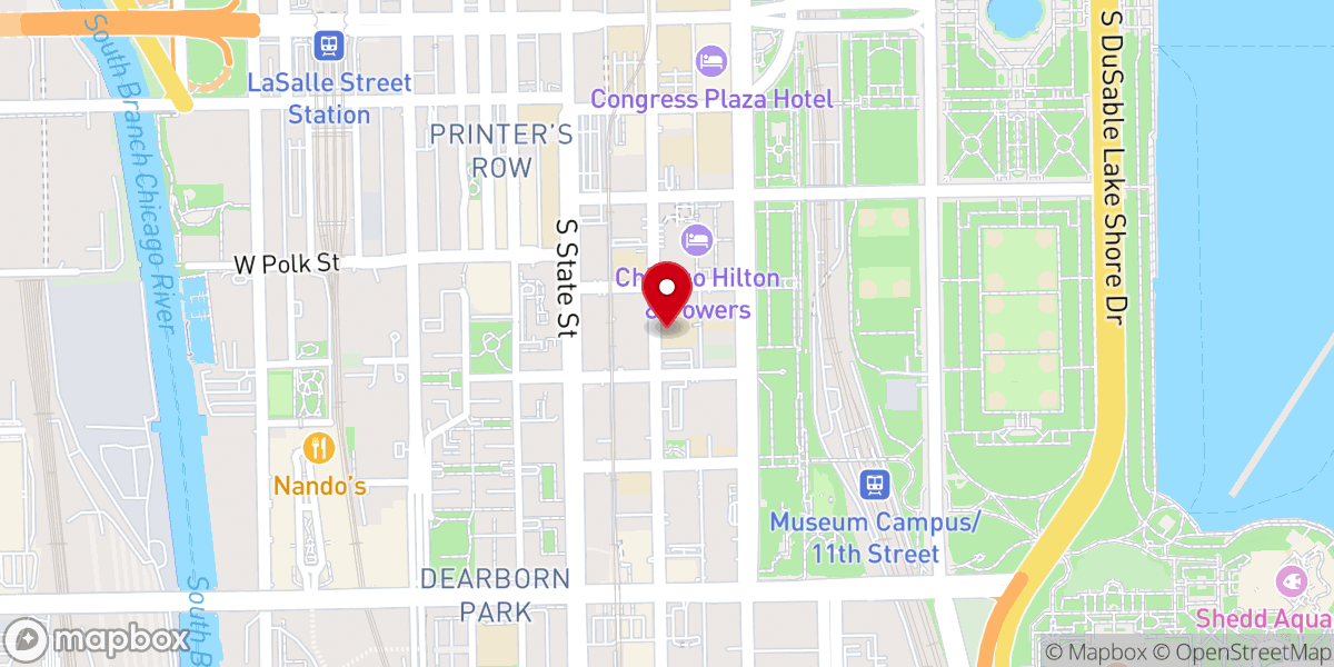 Map showing location of Loop Church
