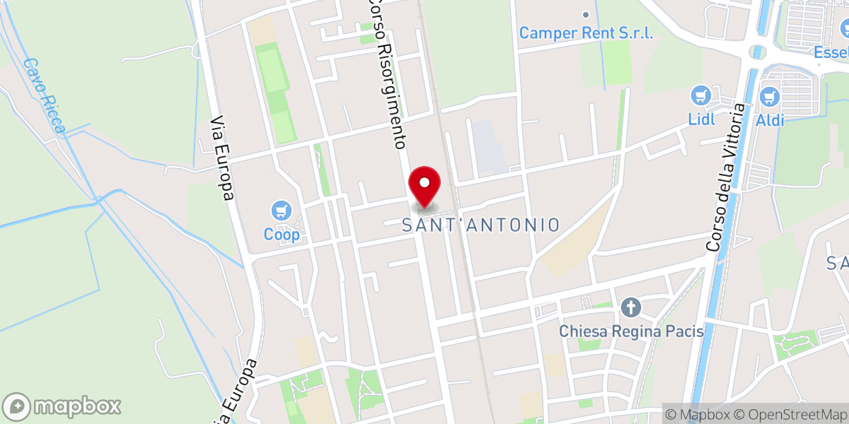 Map showing location of Chiesa Parrocchiale di Sant'Antonio Da Padova
