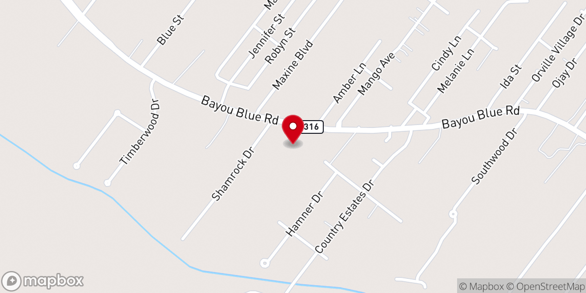 Map showing location of Calvary Christian Fellowship