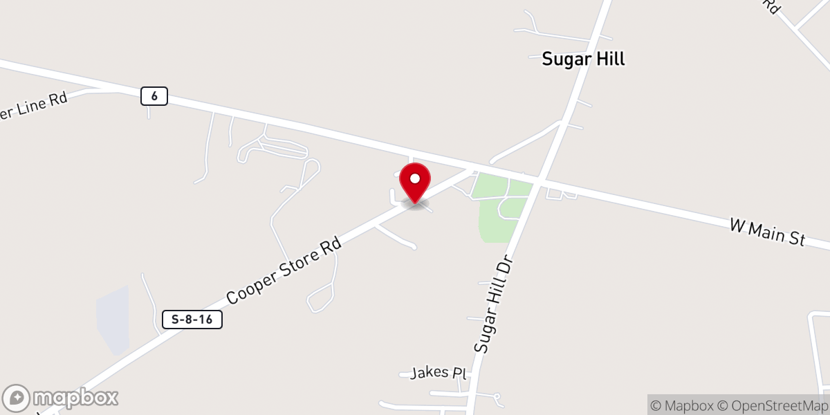 Map showing location of Moncks Corner Church-Our Lord