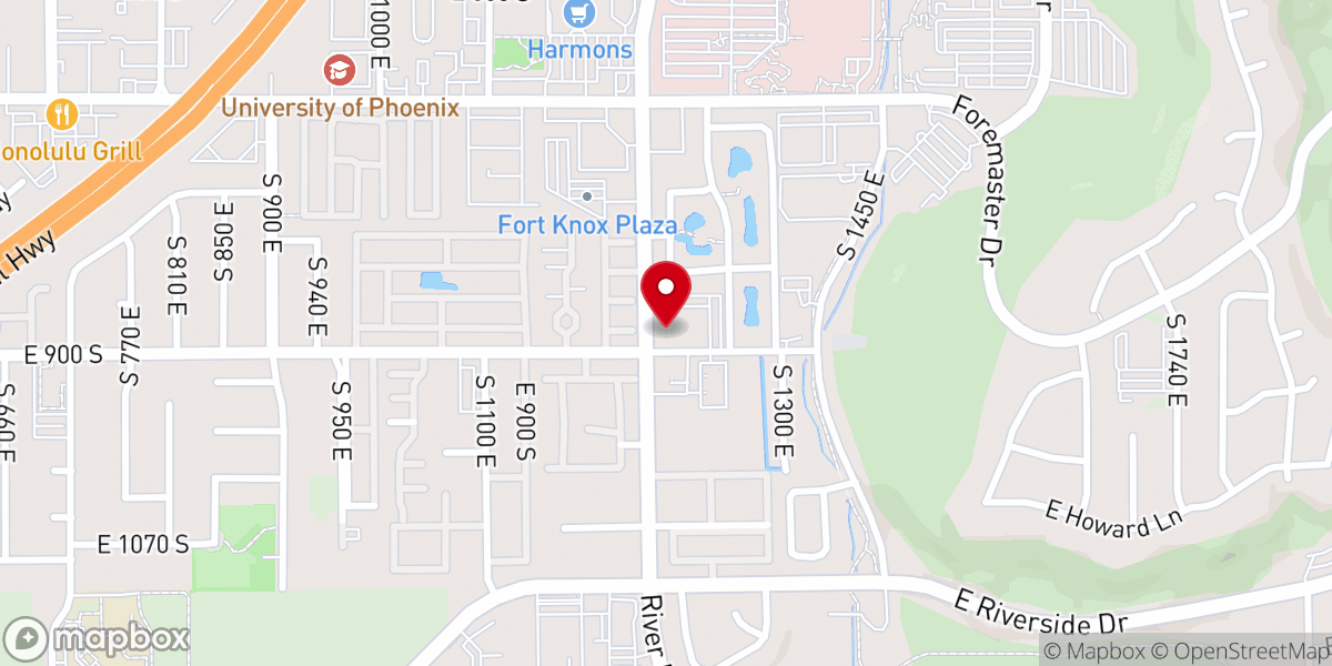 Map showing location of Utah St. George Mission Office